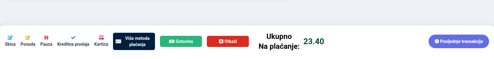 UPOS - način plaćanja