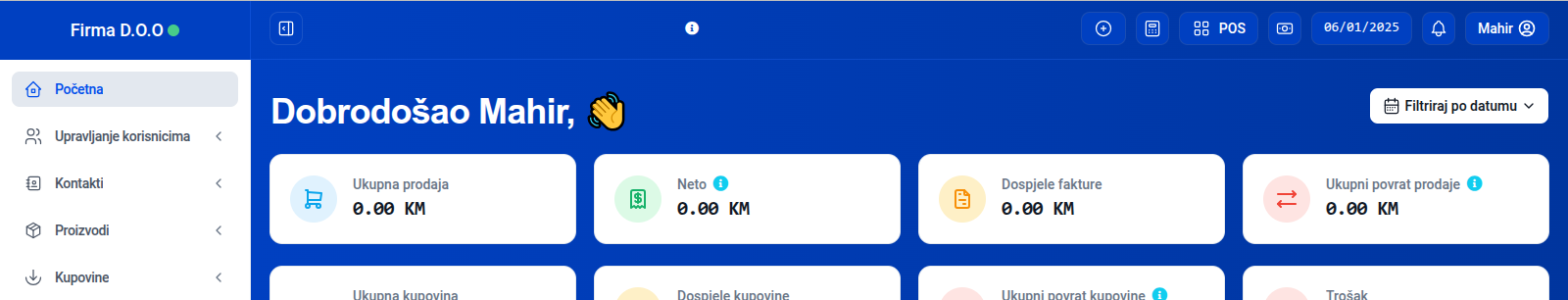 UPOS - POS ekran